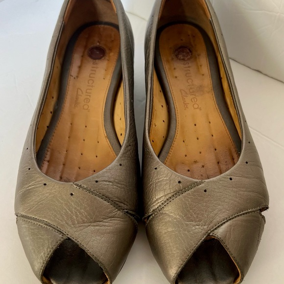 Clark’s Structured Dress Shoes. Size 8.5 - Picture 1 of 7